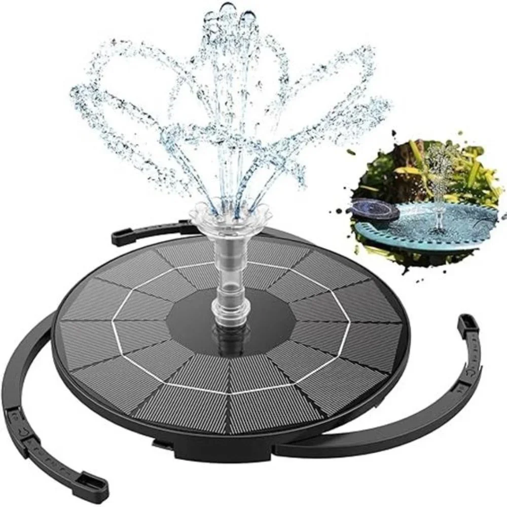 3.5W Solar Fountain Pump for Water Feature Outdoor DIY Solar Bird Bath Fountain
